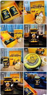 Mật ong Hoa rừng Bù Sèo (Hộp 02 hũ, 1 lít)