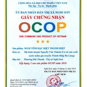 3 CHAI MẮM TÔM ĐẶC BIỆT BA LÀNG THÀNH HIỆP( 300G NHỰA PET)
