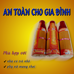Nhang Tự Nhiên 4 Tấc Bó Lớn 1.5kg – Nhang Mộc, Thanh Nhẹ, Ít Khói