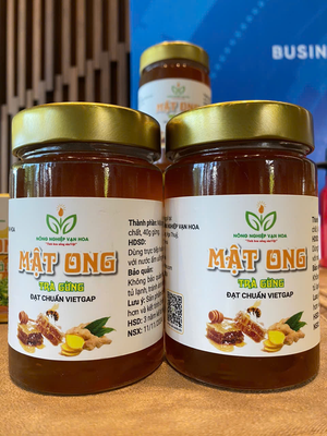 Mật ong trà gừng – Hũ thủy tinh 400ml