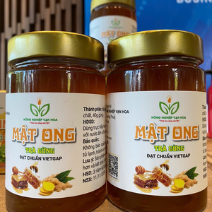 Mật ong trà gừng – Hũ thủy tinh 400ml