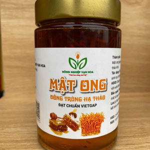 Mật ong đông trùng hạ thảo – Hũ thuỷ tinh 400ml