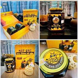 Mật ong Hoa rừng Bù Sèo (Hộp 02 hũ, 1 lít)