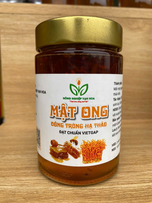 Mật ong đông trùng hạ thảo – Hũ thuỷ tinh 400ml
