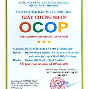 NƯỚC MẮM CỐT CÁ CƠM BA LÀNG THÀNH HIỆP Ủ 2 NĂM