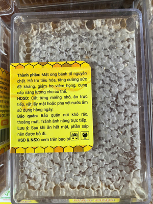 Mật ong bánh tổ – Hộp 500g+-