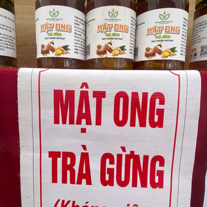 Mật ong trà gừng – Hũ thủy tinh 400ml